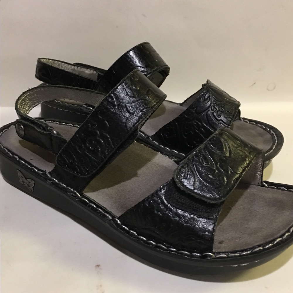 Alegria black sandals